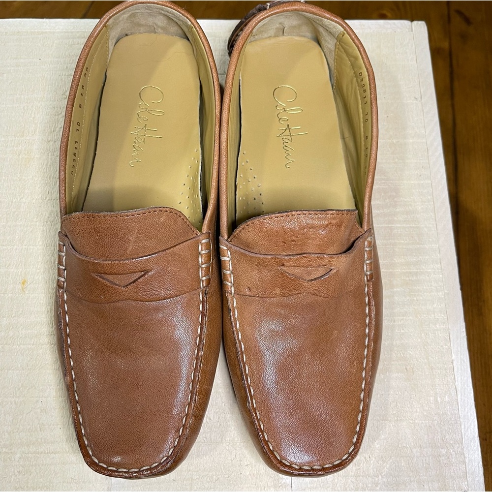 COLE HAAN Leather Trillby Driving Loafer